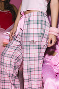 PINK x LoveShackFancy Pink Lurex Stripe Flannel PJ Pant