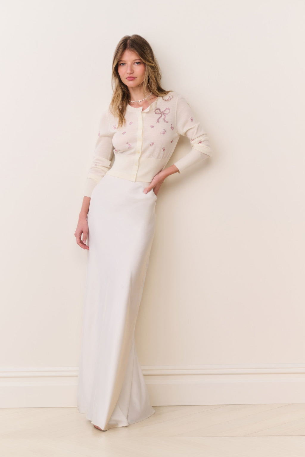 Maurine Satin Maxi Skirt