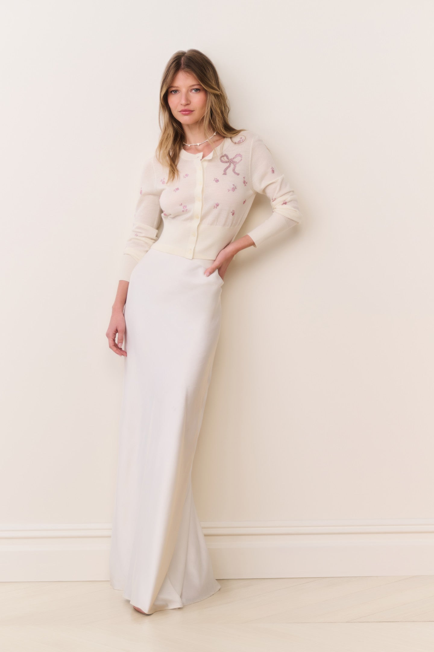 Maurine Satin Maxi Skirt