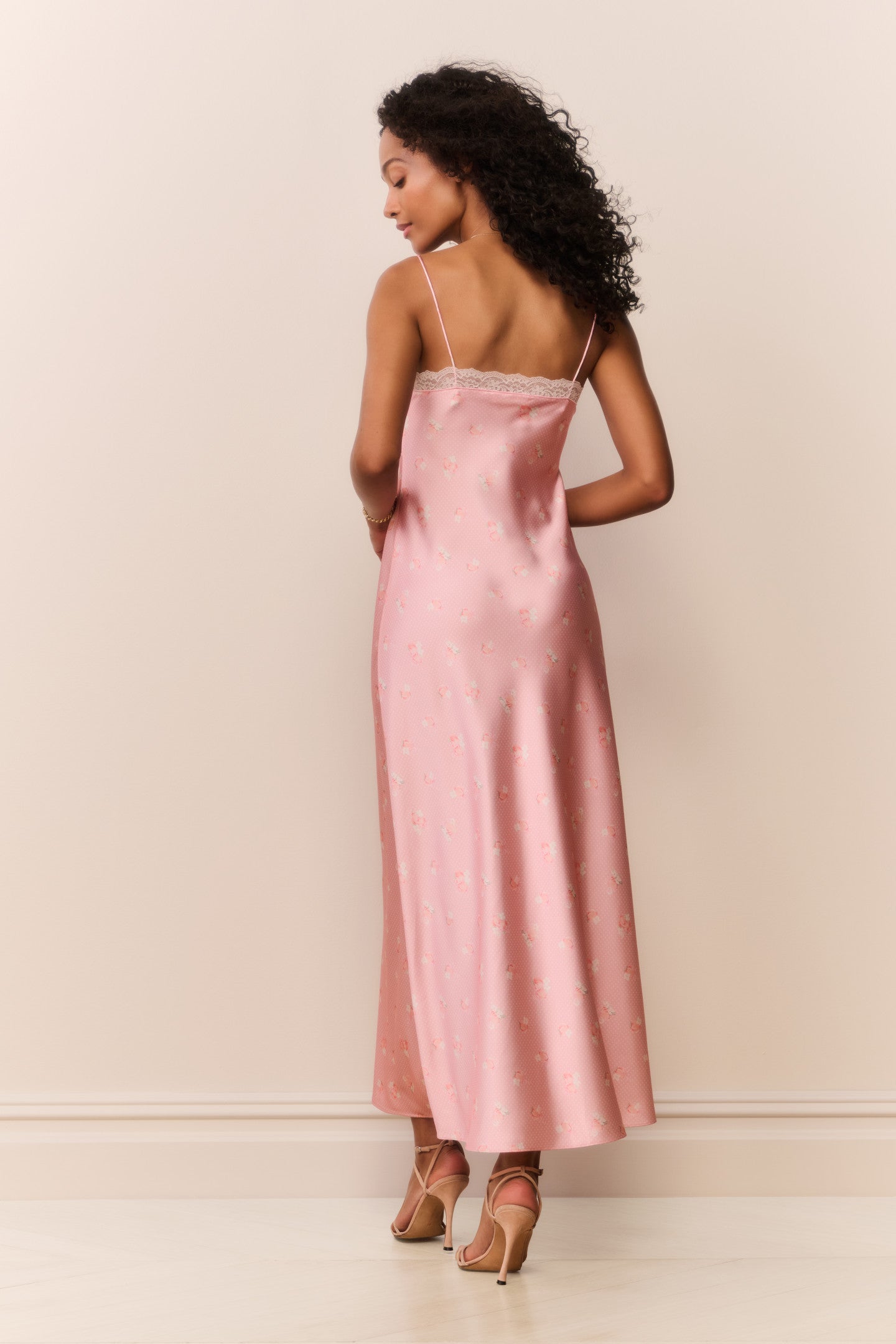 Peach Pom Pom Manuela Maxi Dress