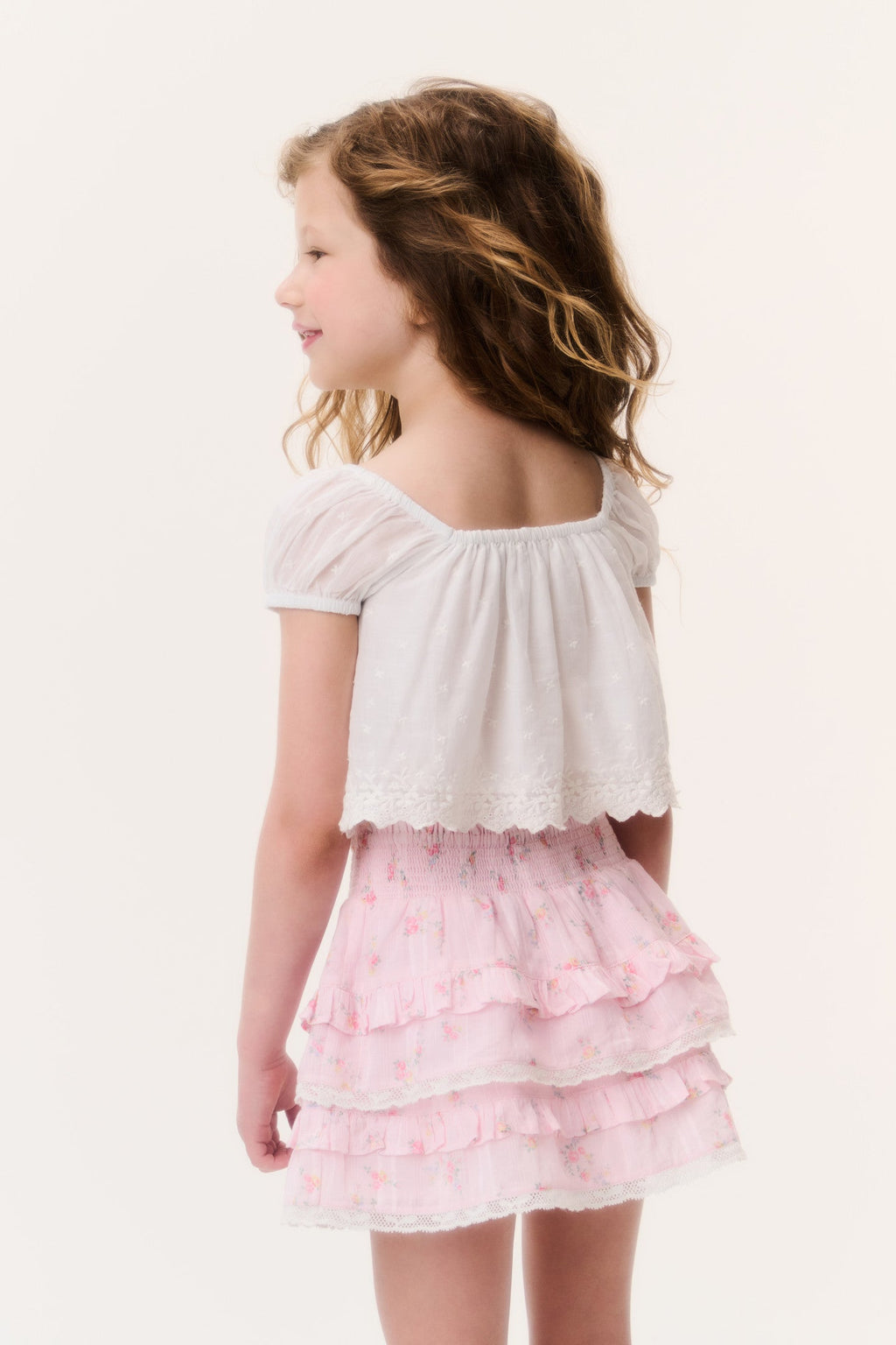 Little Girls Ditsy Floral Billie Skirt - SWEET NECTAR