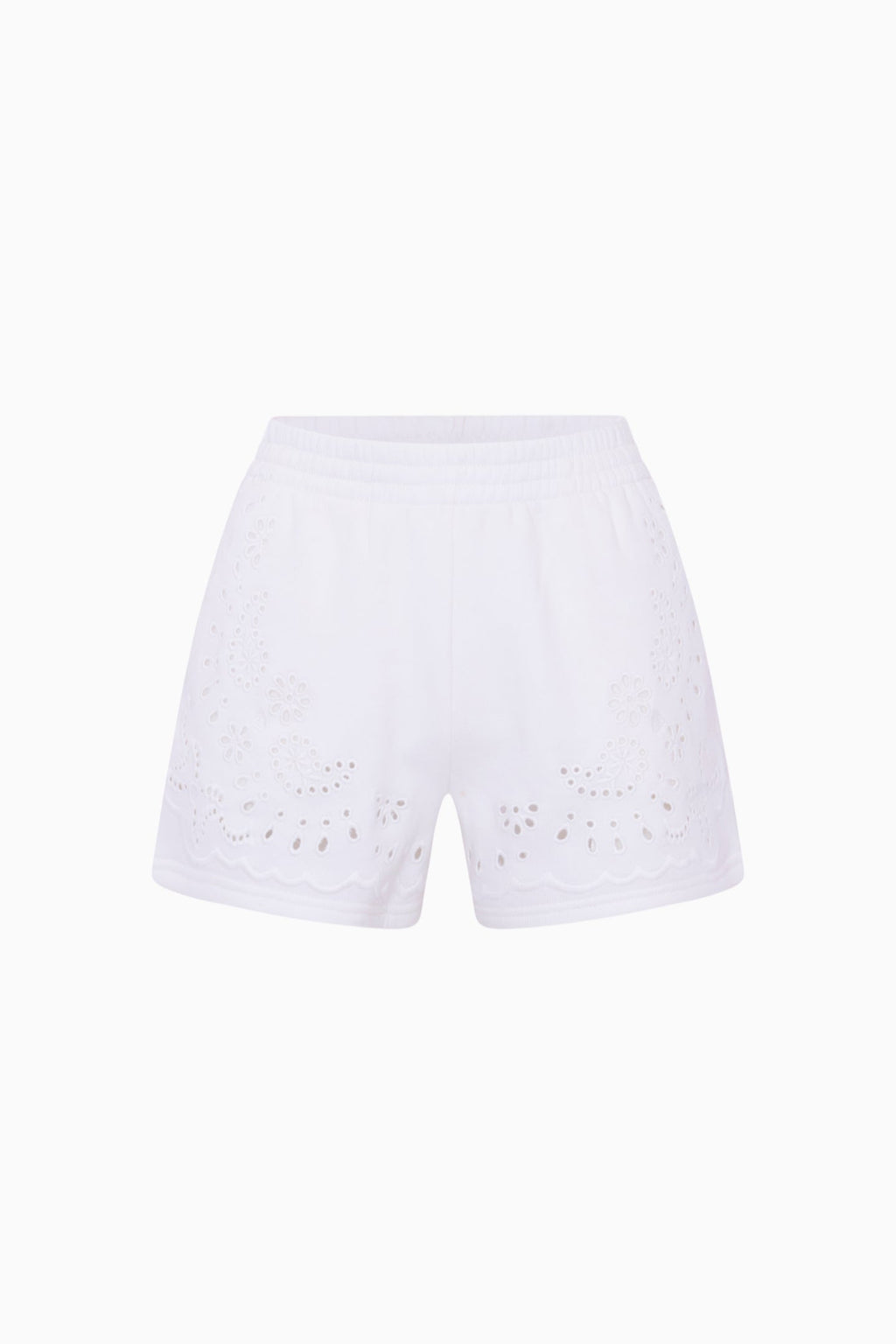 Abrah Bandana Eyelet Fleece Shorts