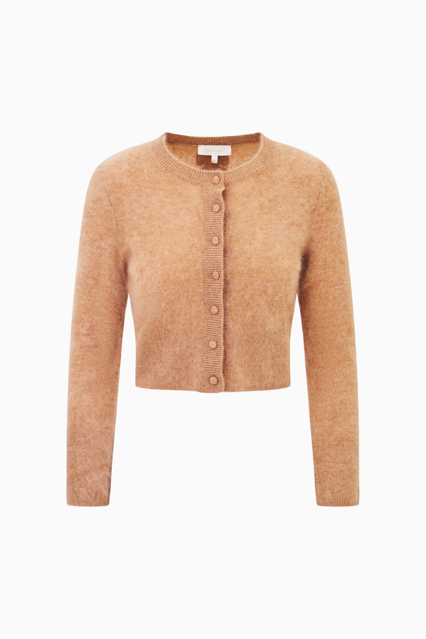Adeanne Fitted Cashmere Cardigan - BROWN SUGAR