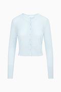 Adeanne Pastel Cashmere Cardigan - BLUE