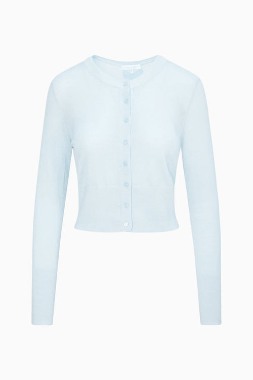 Adeanne Pastel Cashmere Cardigan - BLUE