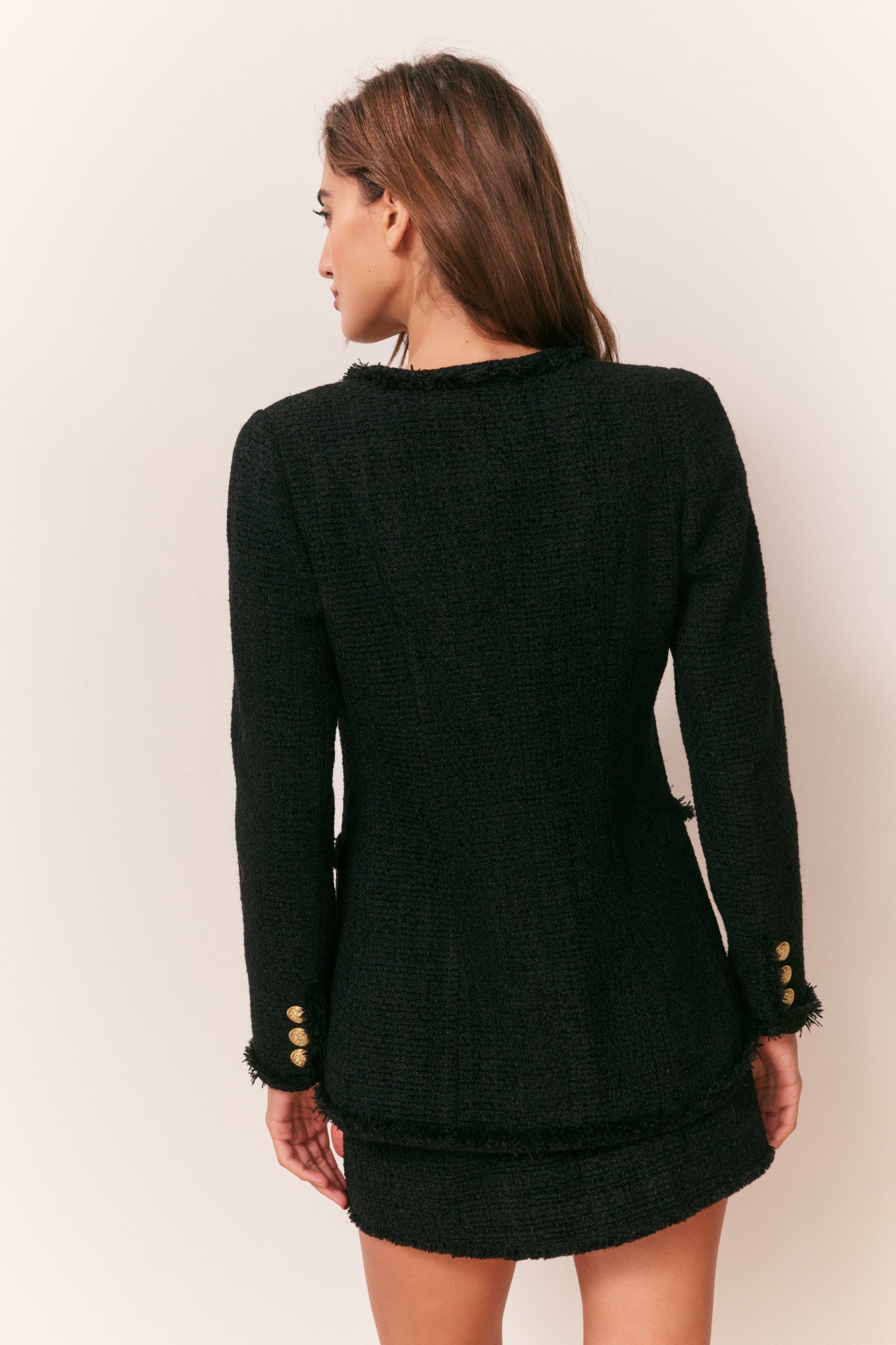 Adrina Tweed Embellished Jacket