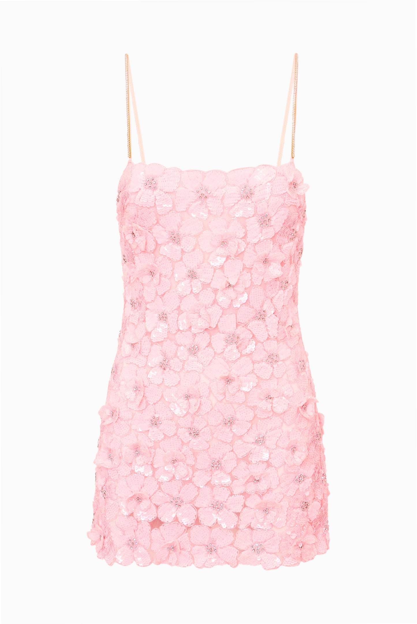 Aleria Hand-Beaded Sequin Mini Dress