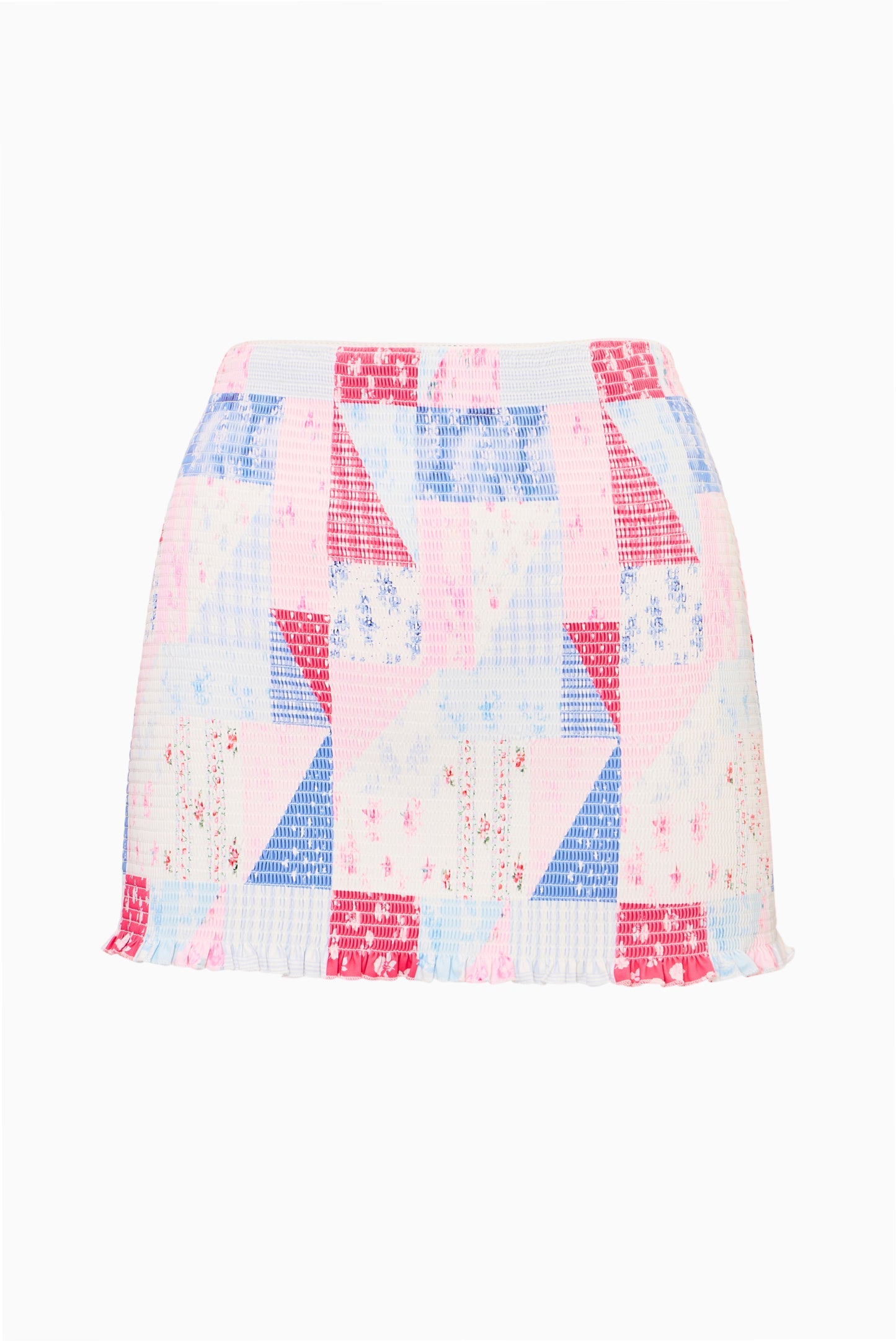 Arwen Patchwork Print Swim Skirt