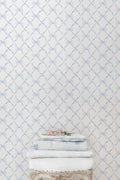 Baby Bow Blue Bella Standard Wallpaper
