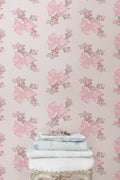 Rosa Beaux Pink Mint Standard Wallpaper
