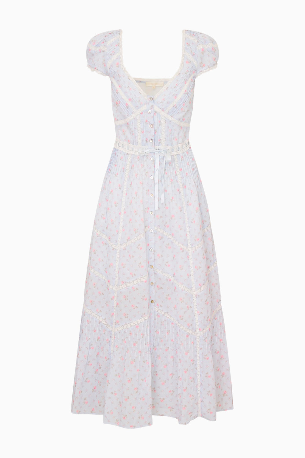 Aurela Floral Cotton Midi Dress