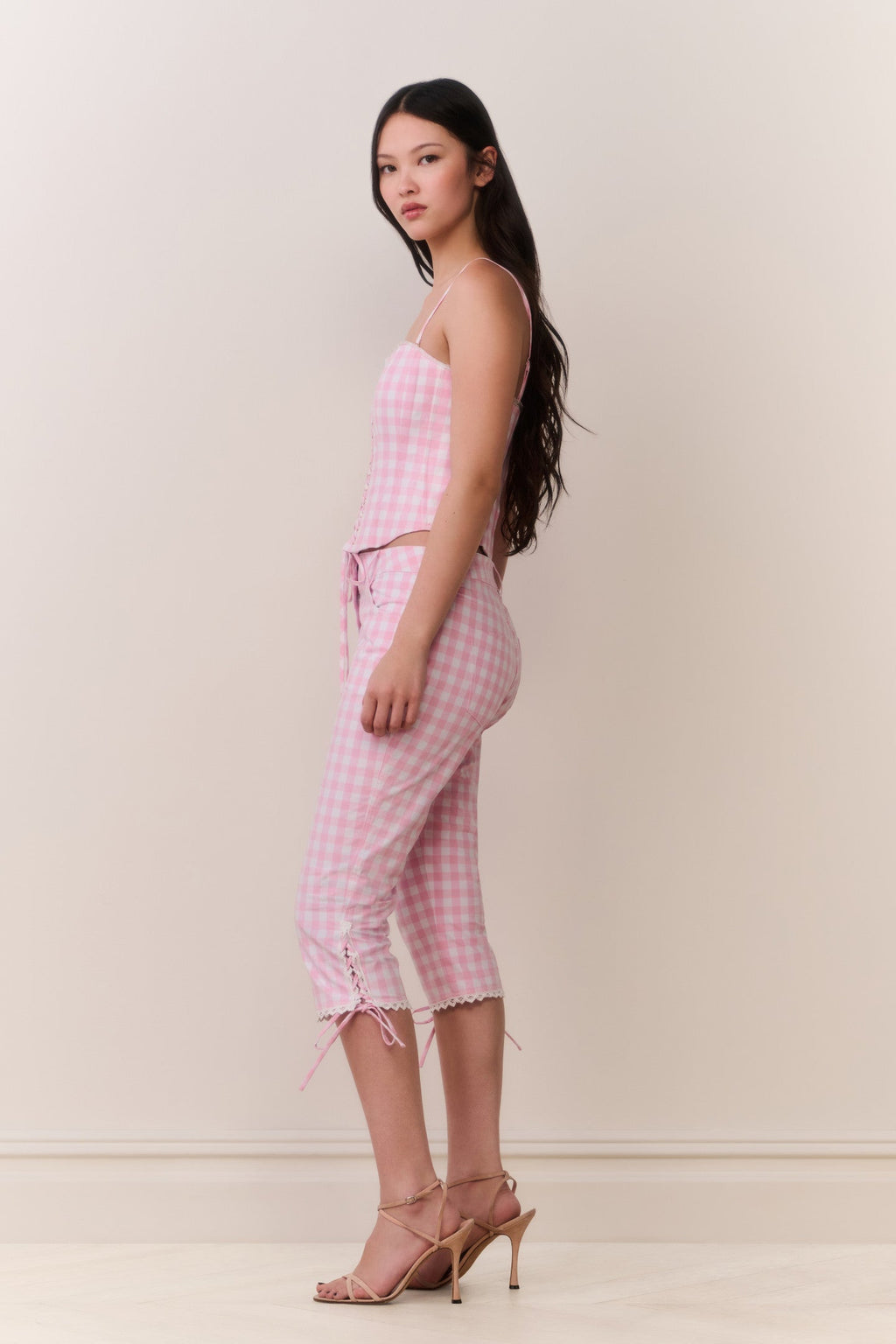 Bensen Cotton Gingham Bustier