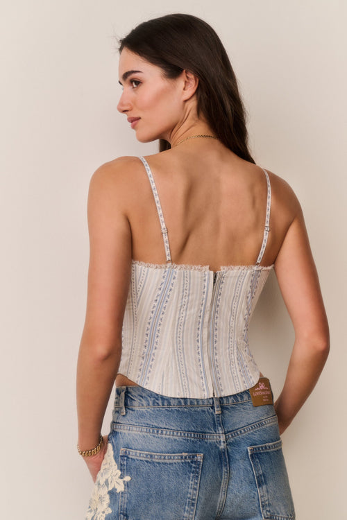 Bensen Cotton Lace-Up Bustier