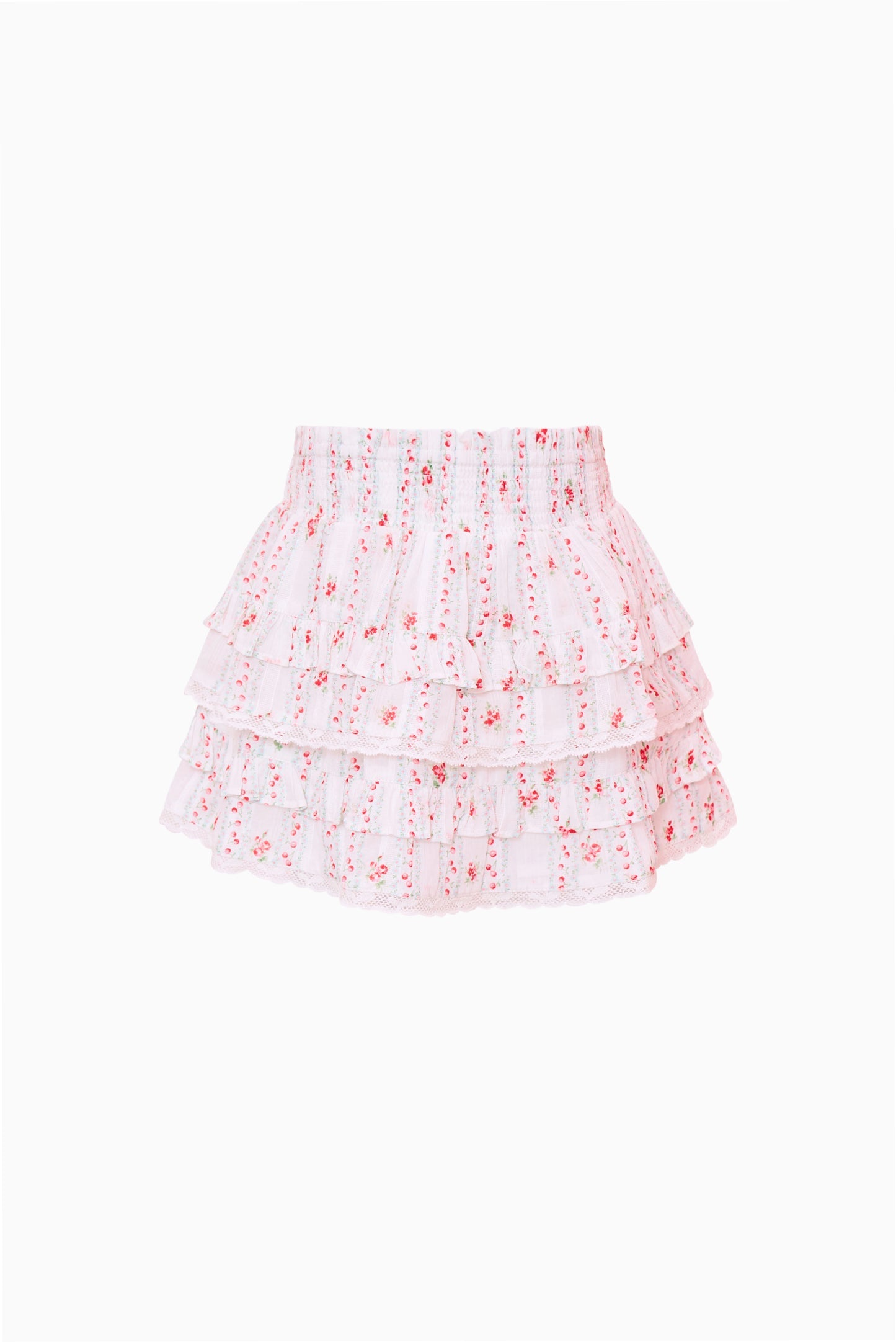 Little Girls Cherry Stripe Billie Skirt
