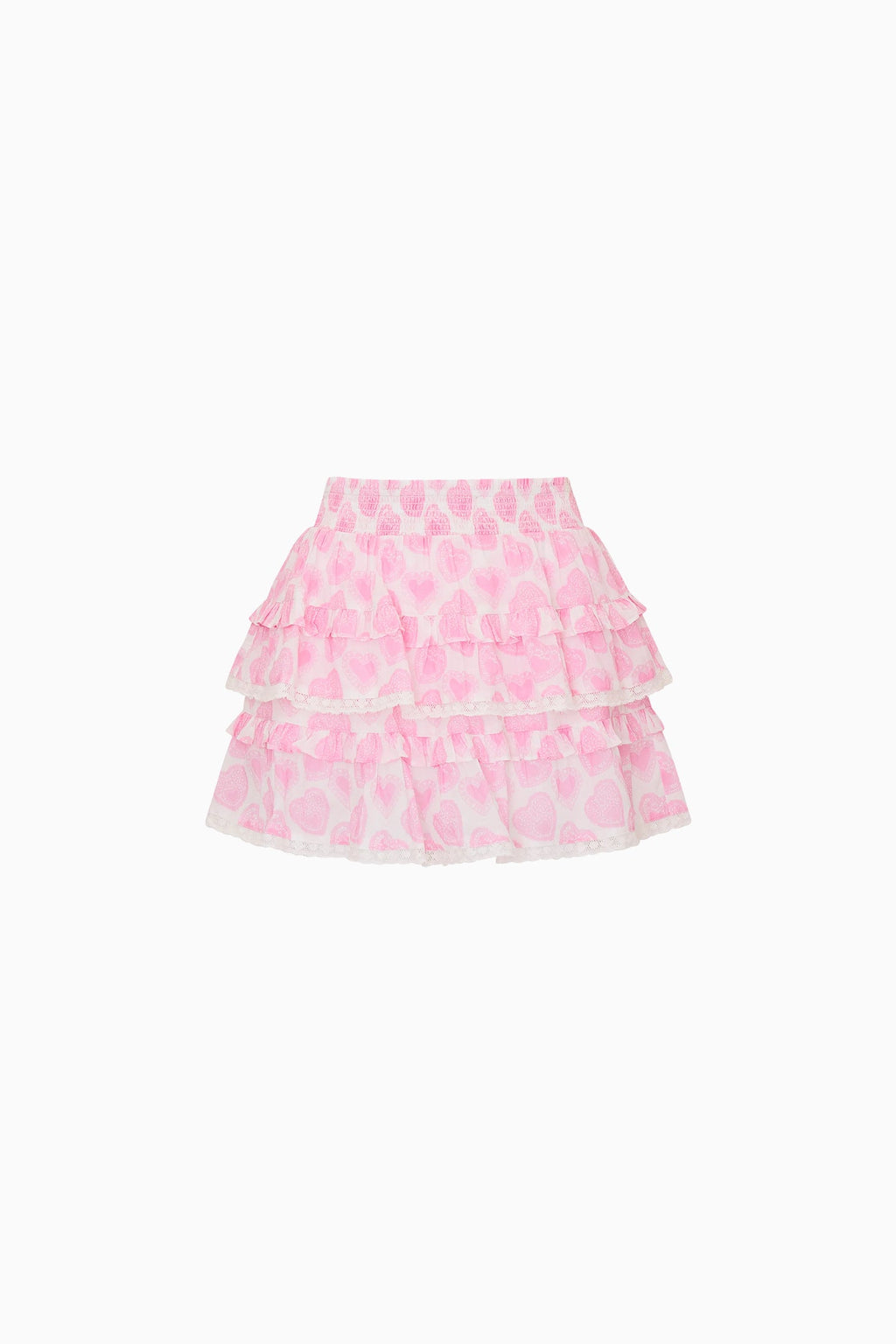 Little Girls Billie Heart Print Skirt