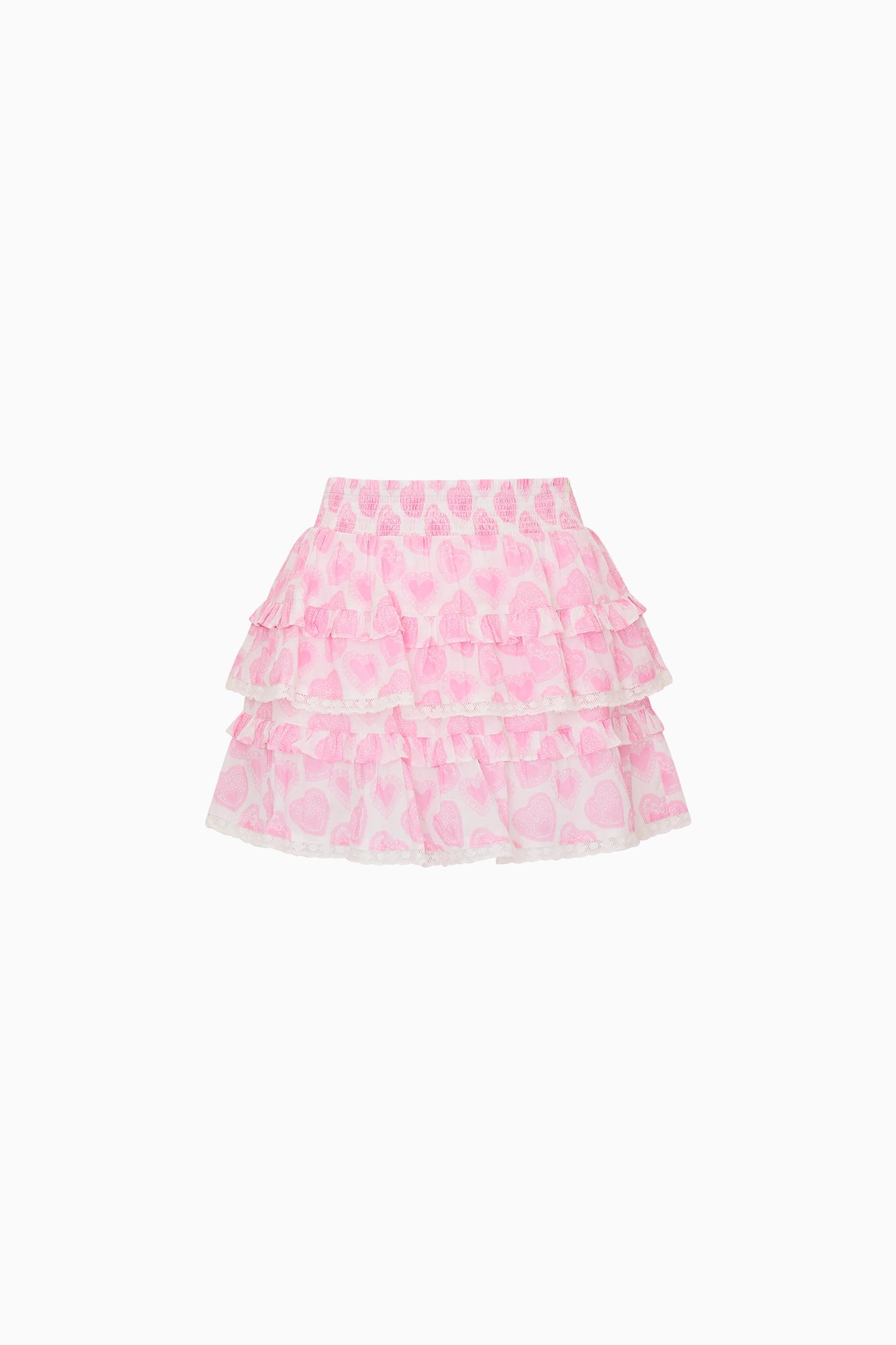 Little Girls Billie Heart Print Skirt