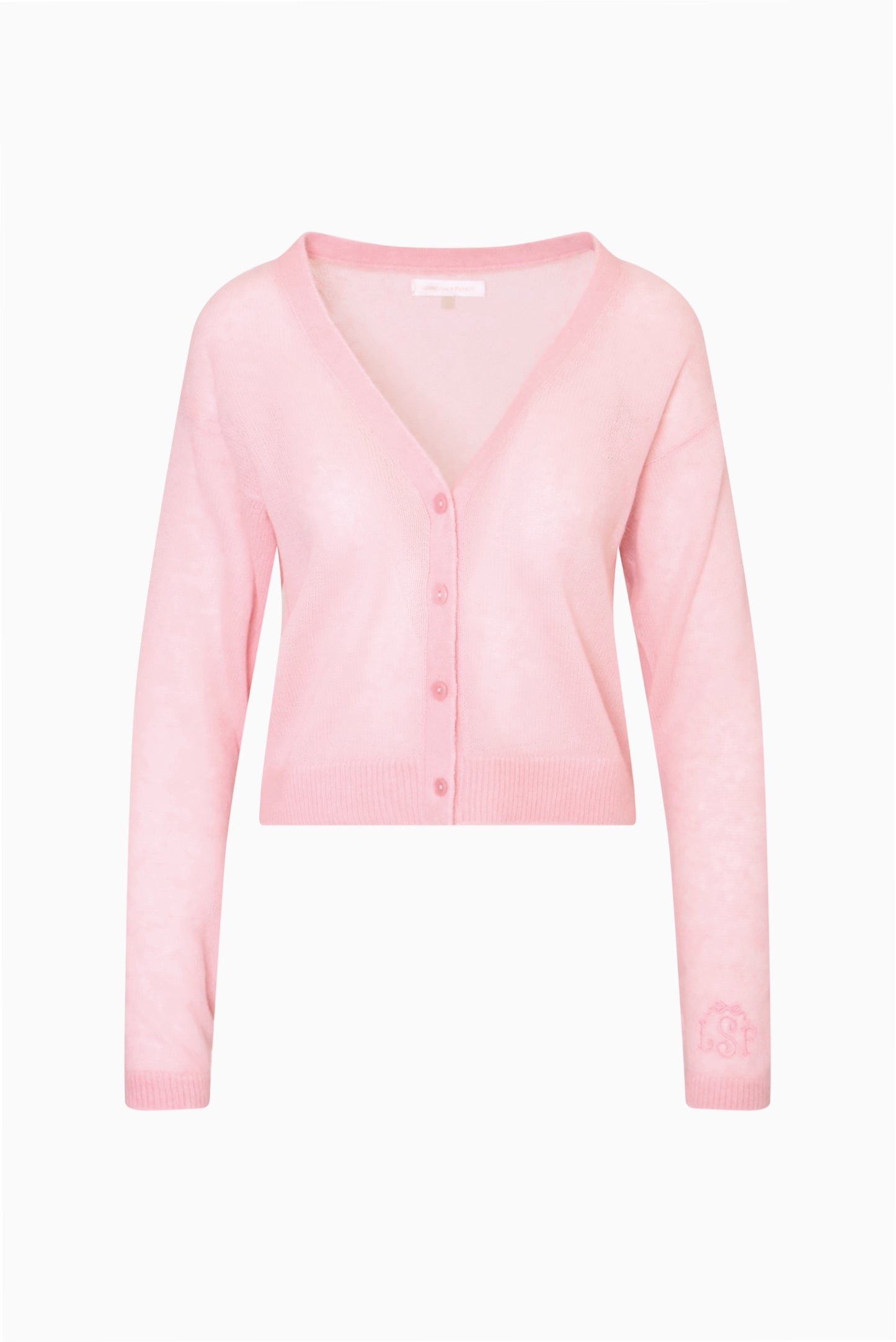 Breckie Sheer Alpaca Cardigan - BLUSHBERRY