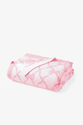 Bow Throw Blanket- PASTEL PINK
