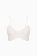 Brynnette Eyelet Linen Bralette Top