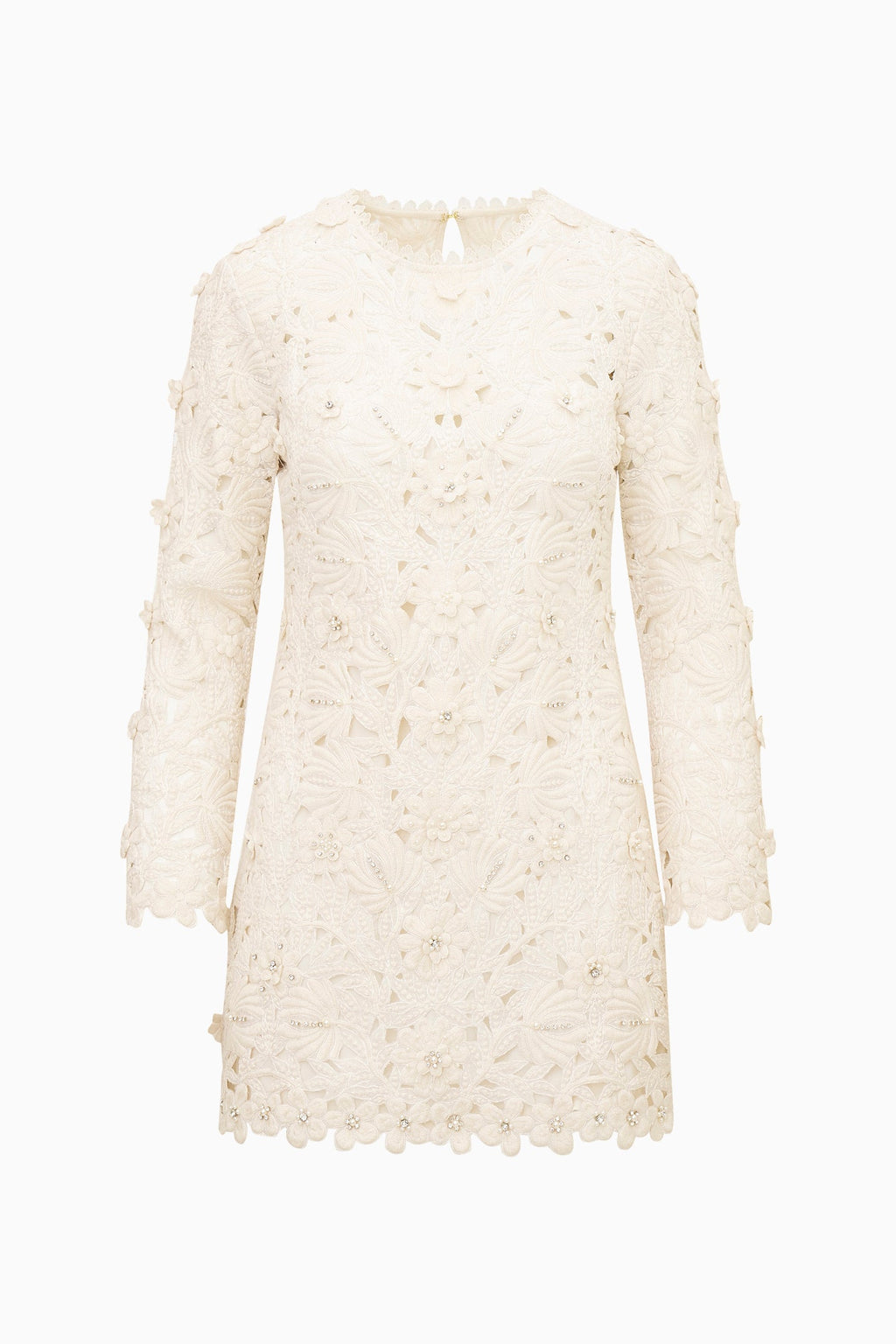 Caletta Floral Embroidered Lace Mini Dress