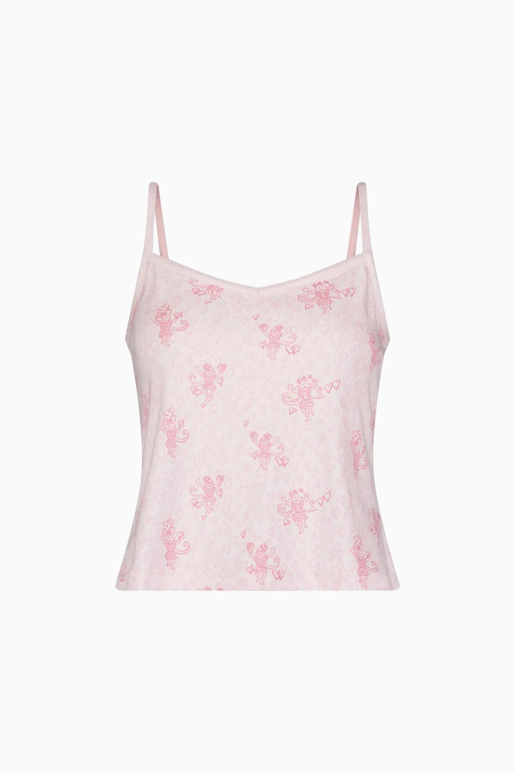 LoveShackFancy x Roller Rabbit Hearts Cami And Boxer Set