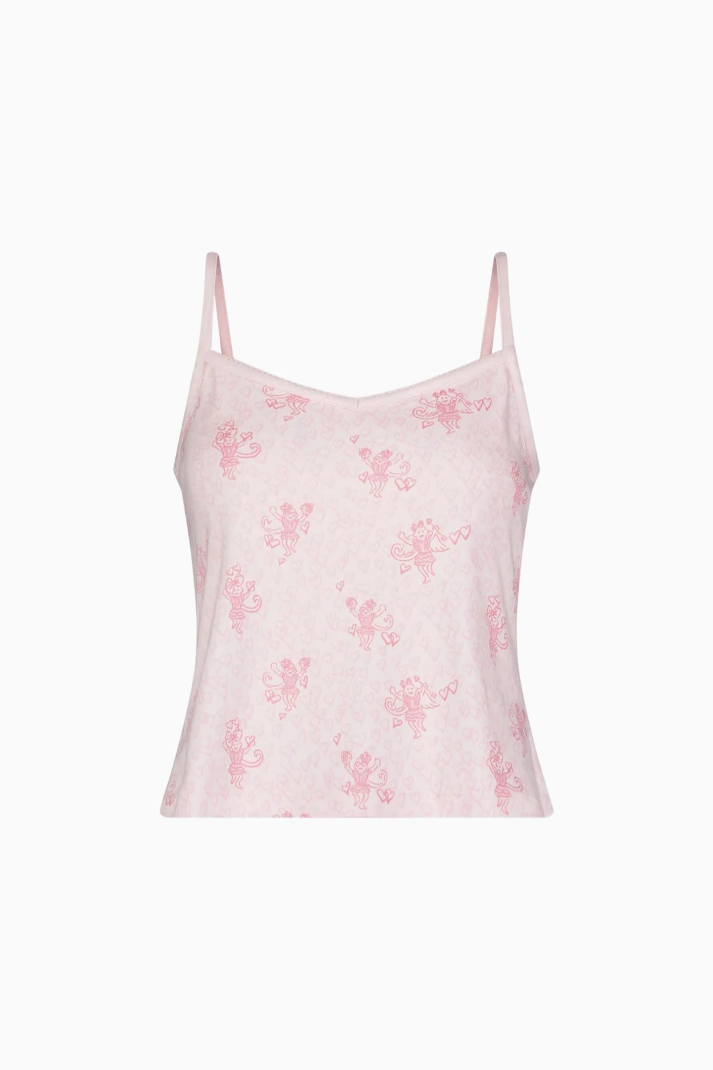 LoveShackFancy x Roller Rabbit Hearts Cami And Boxer Set