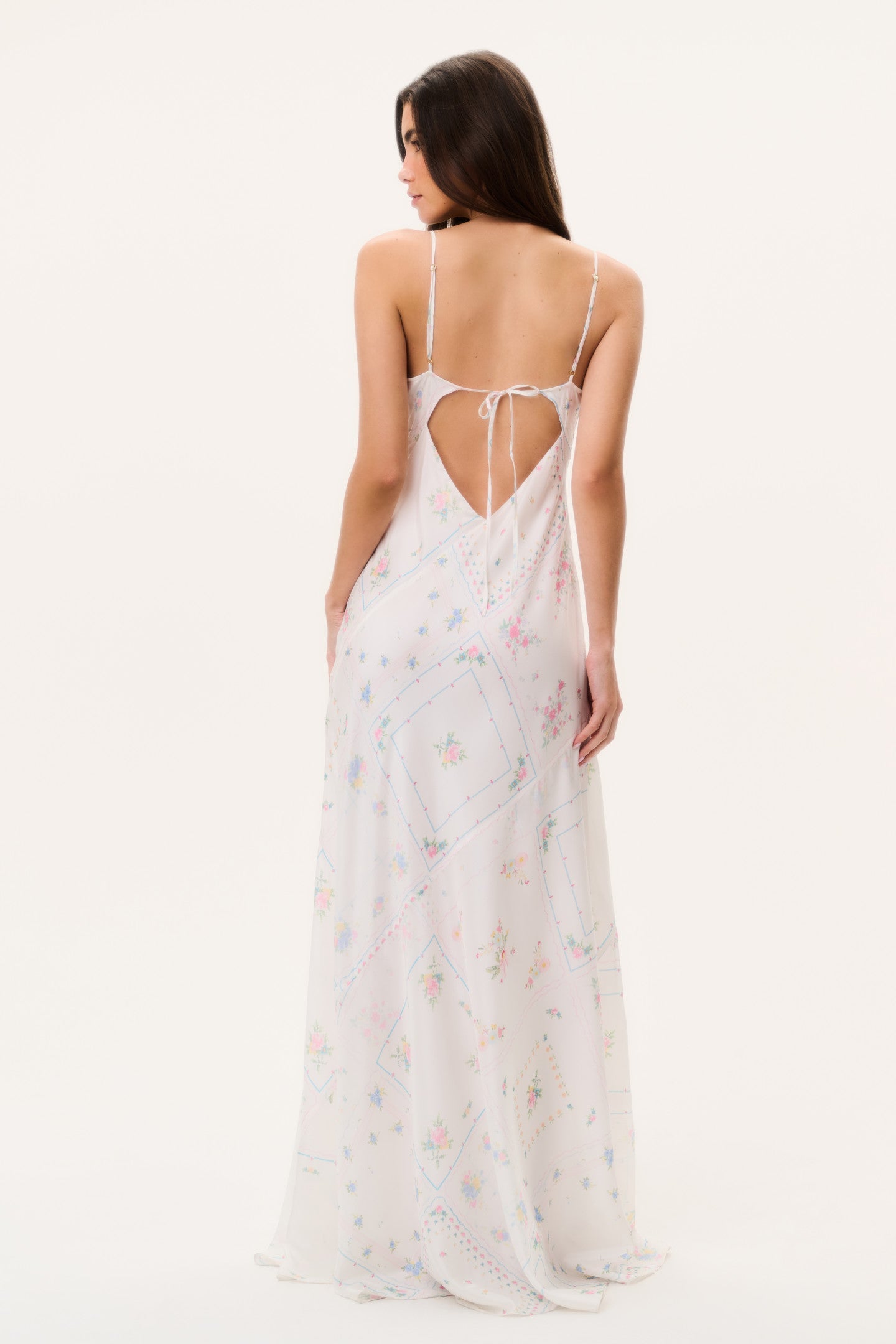 Castilla Silk Patchwork Maxi Dress