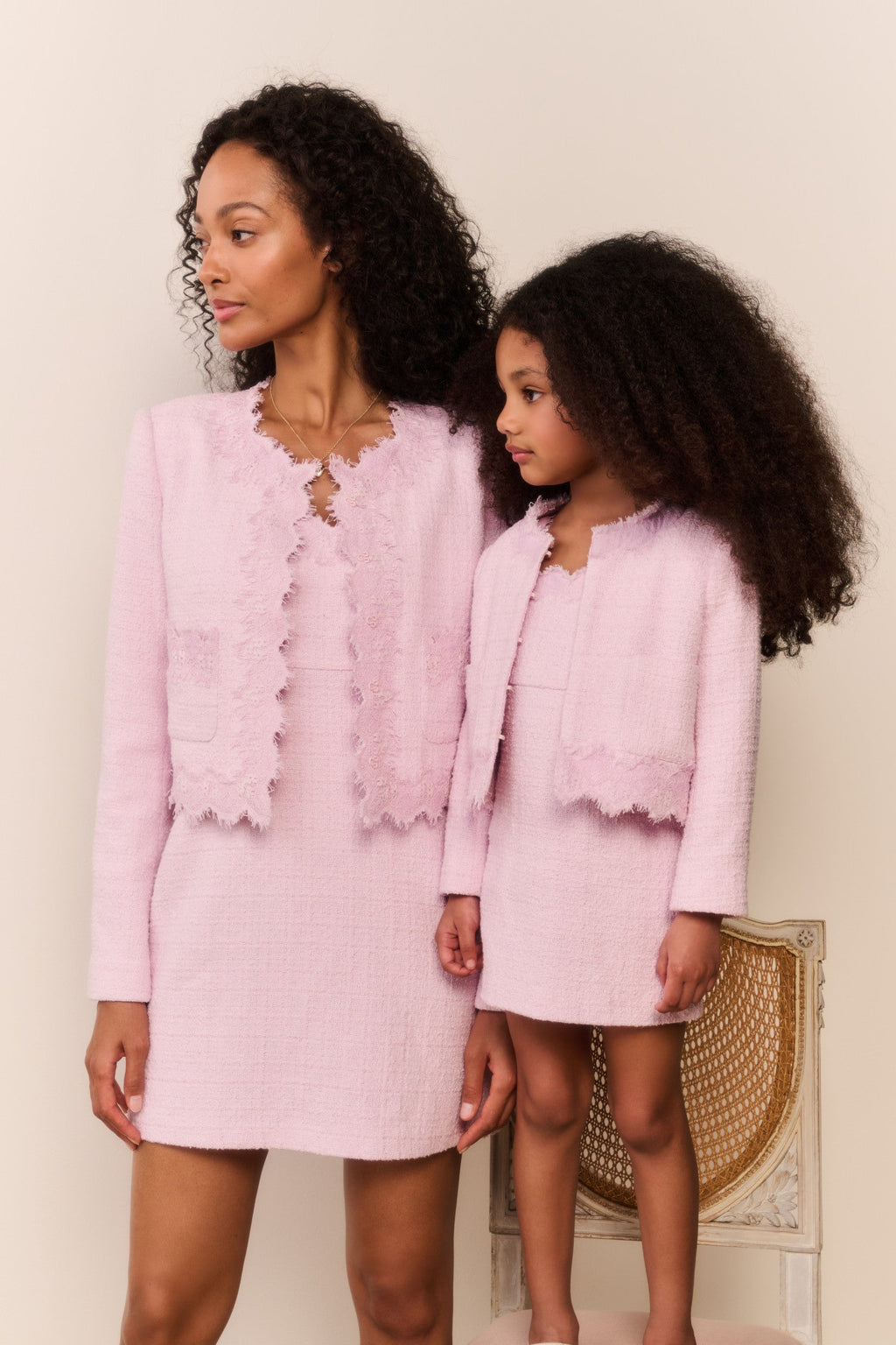 Little Girls Lace Tweed Erina Jacket