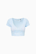 Tween Cherrily Bow Print Active Top