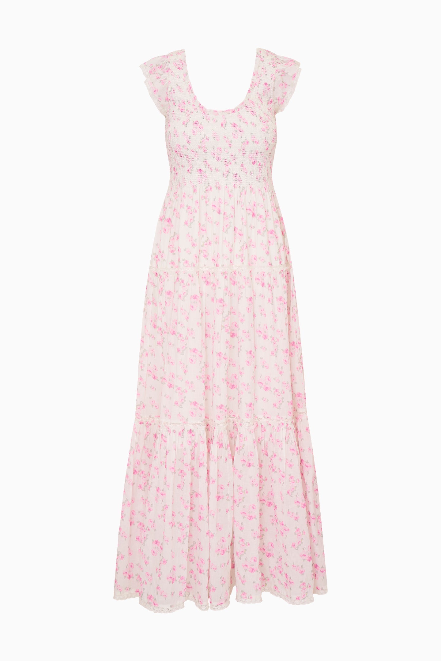 Chessie Blooming Floral Maxi Dress - RUSTIC ORCHID