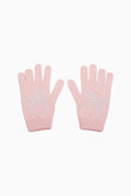 Coline Rhinestone Bow Wool-Blend Gloves