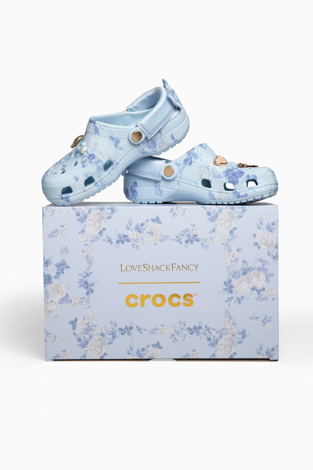 LoveShackFancy x Crocs Blue Classic Clog
