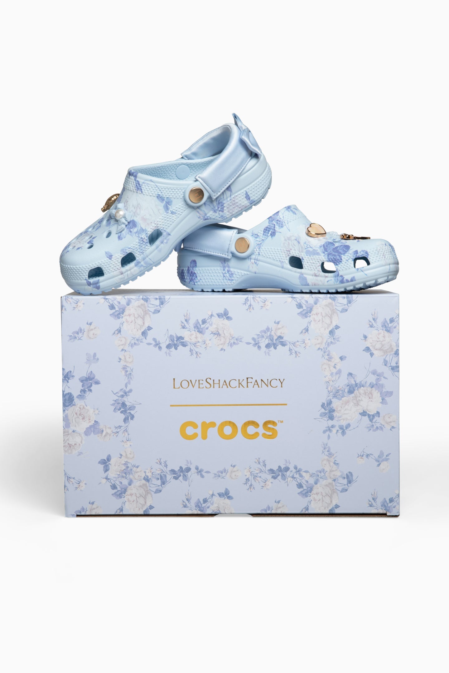 LoveShackFancy x Crocs Blue Classic Clog