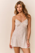 Vanilla Twirl Larinda Mini Slip Dress