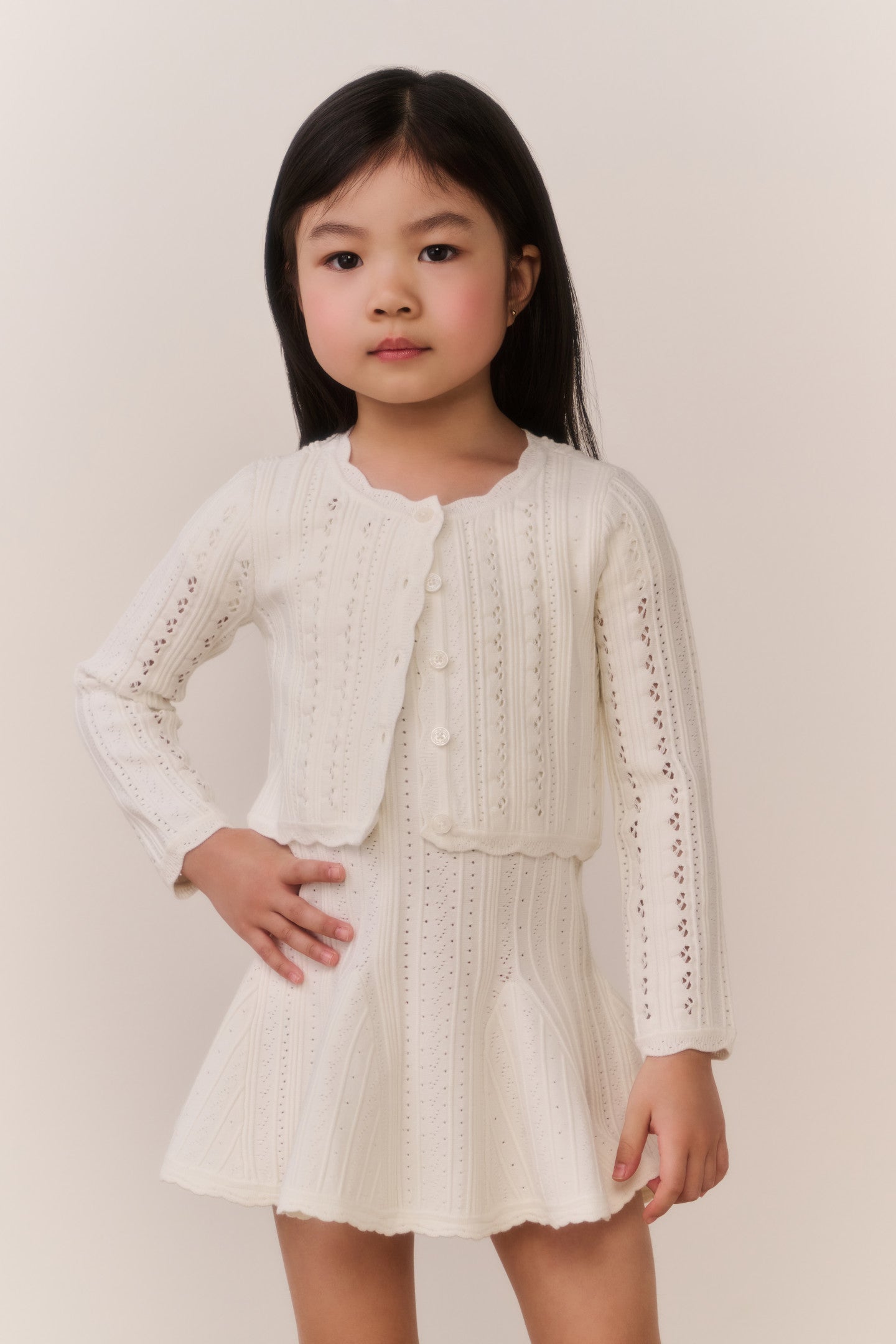 Little Girls Emlynn Pointelle Cardigan