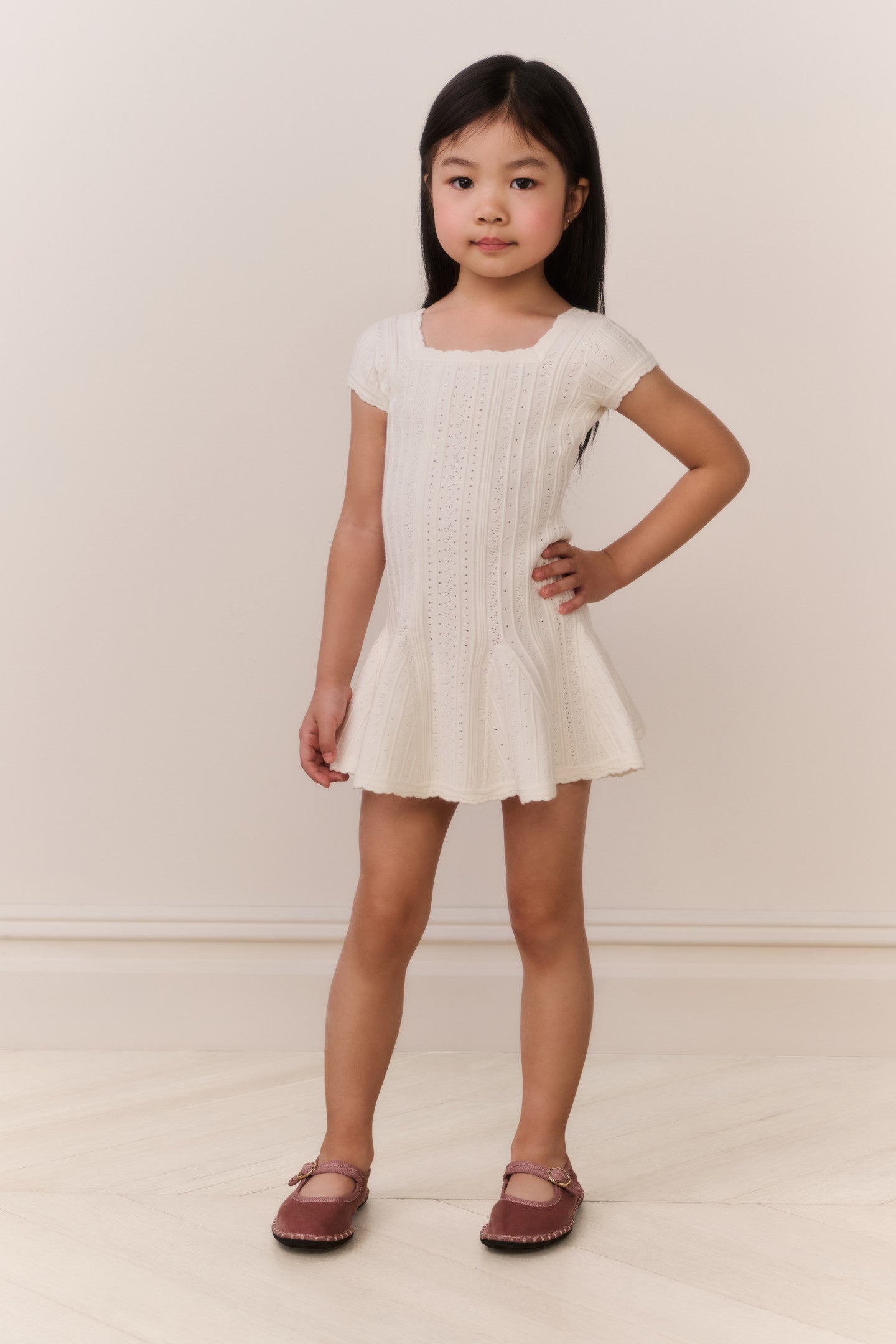 Little Girls Daffron Pointelle Dress