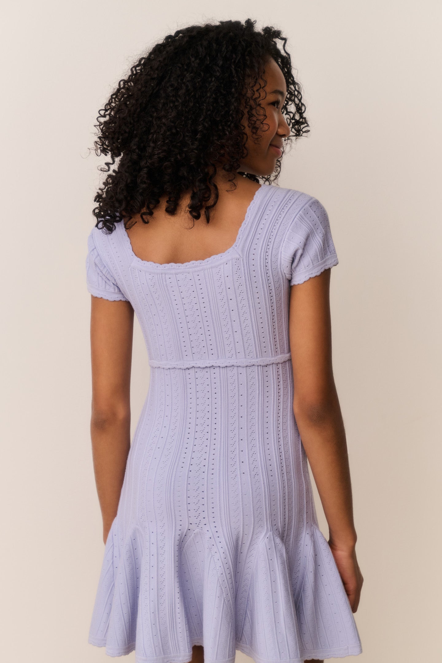 Tween Daffron Stretch Pointelle Dress