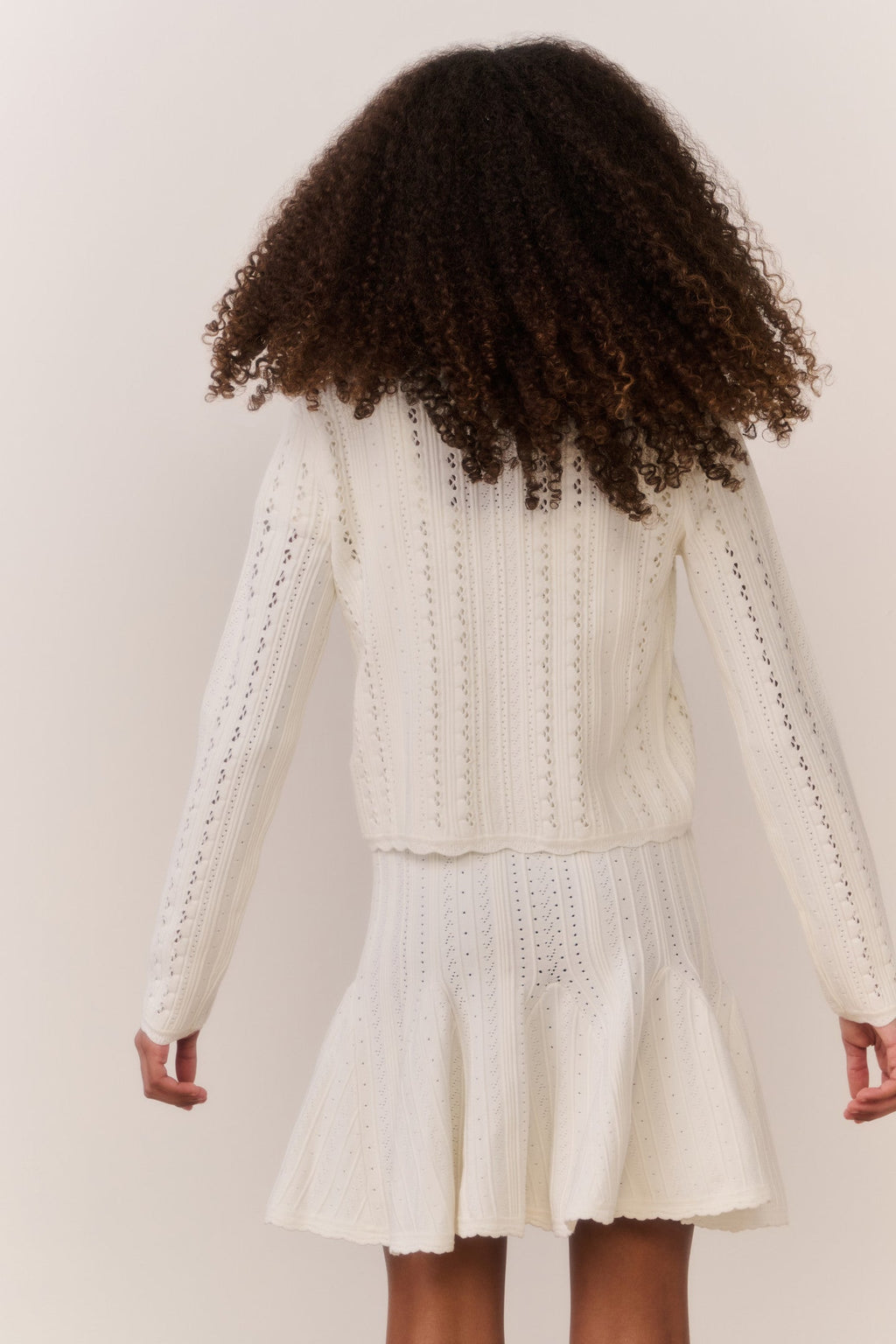 Tween Emlynn Stretch Pointelle Cardigan