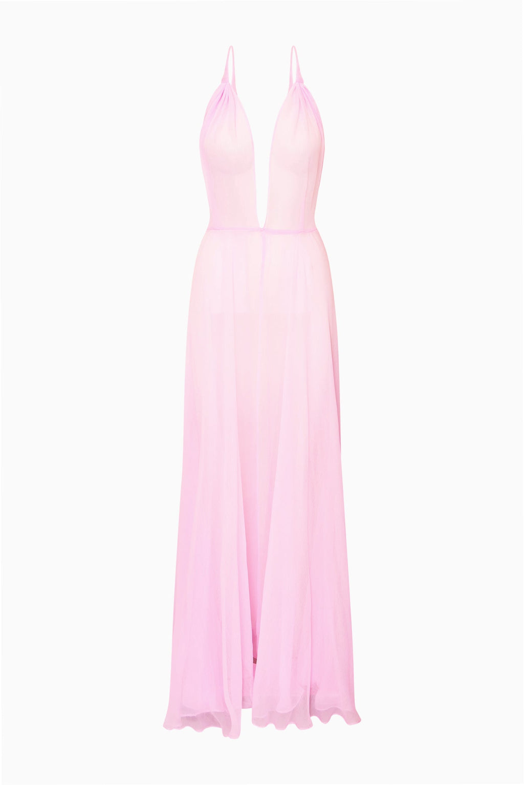 Dayna Chiffon Open Back Maxi Dress