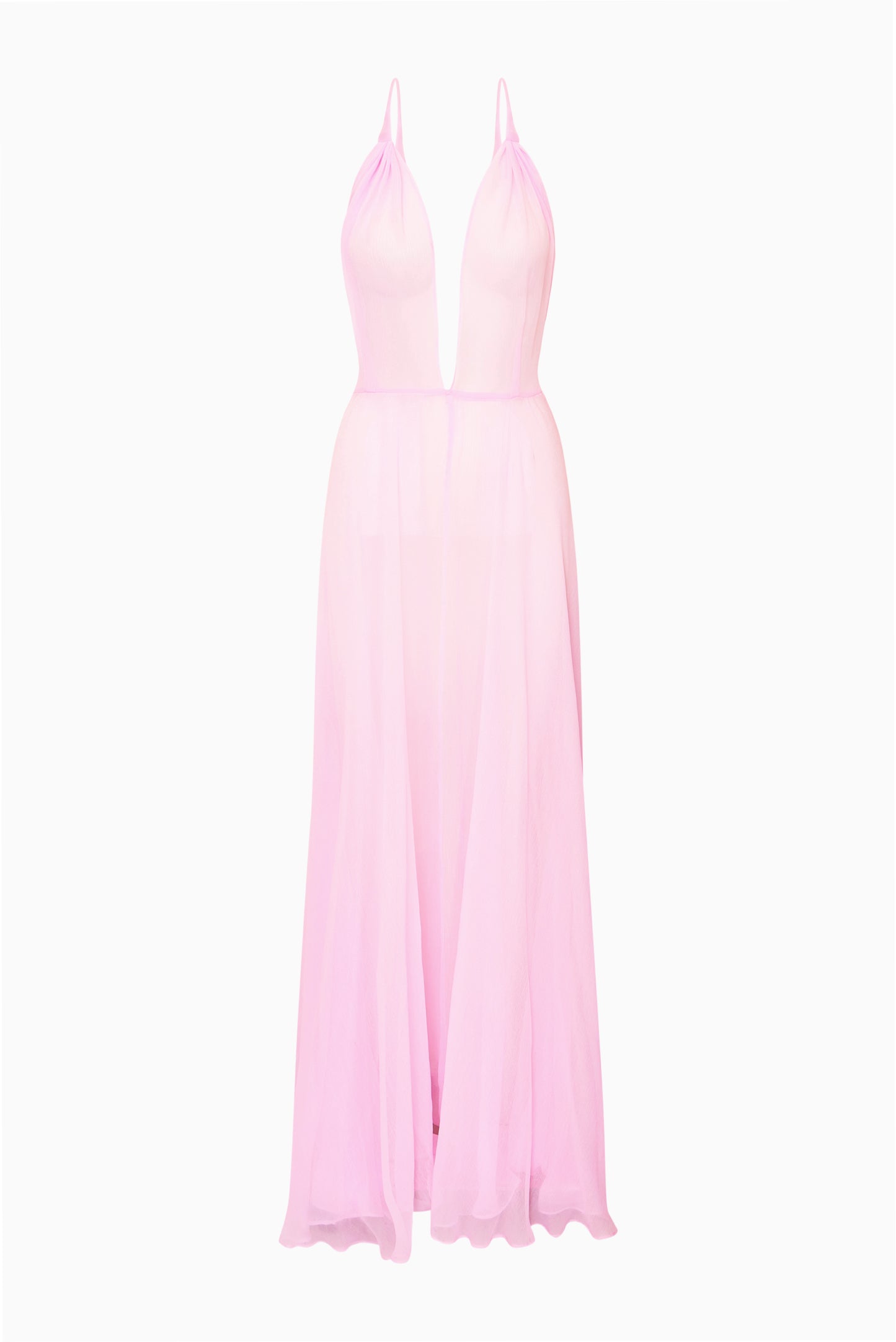 Dayna Chiffon Open Back Maxi Dress