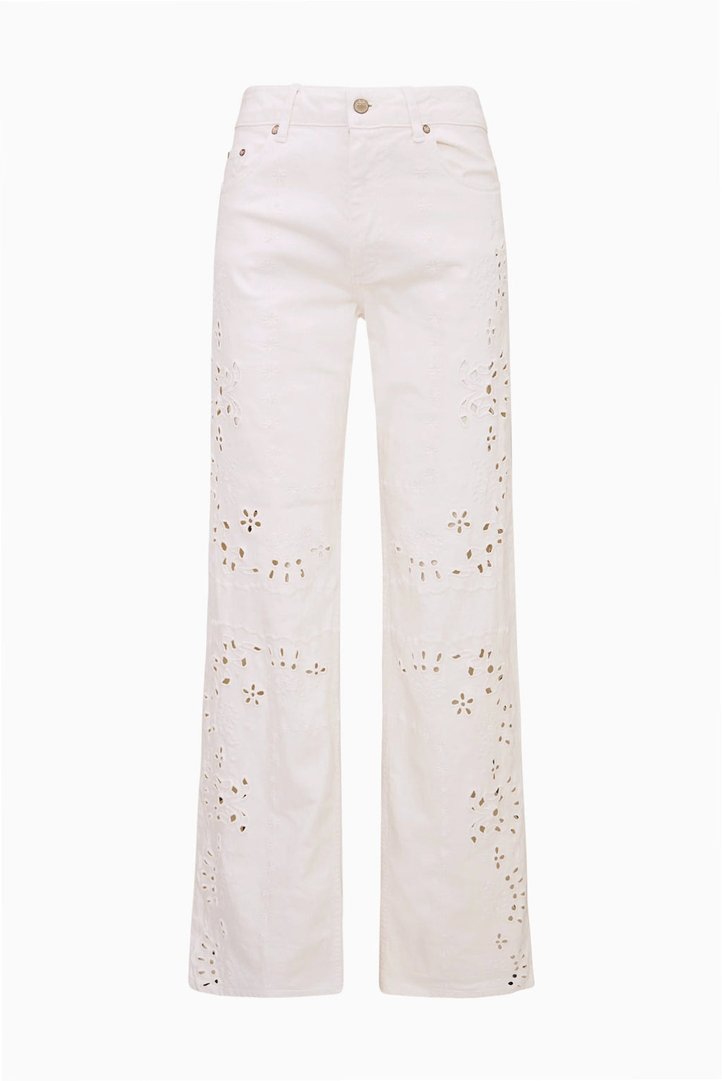 Dellah Floral Eyelet Jeans