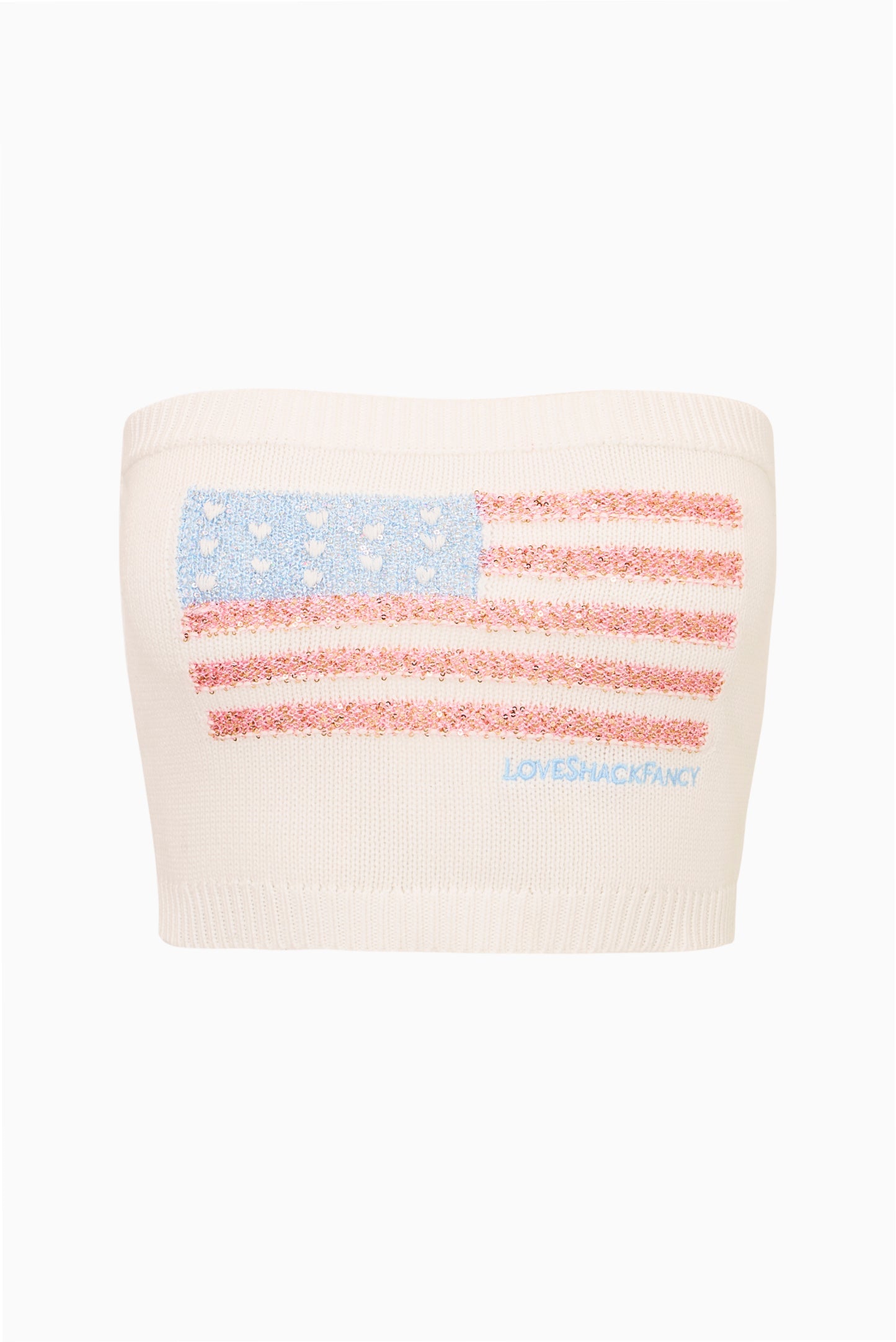 Deserae Sparkle Americana Tube Top