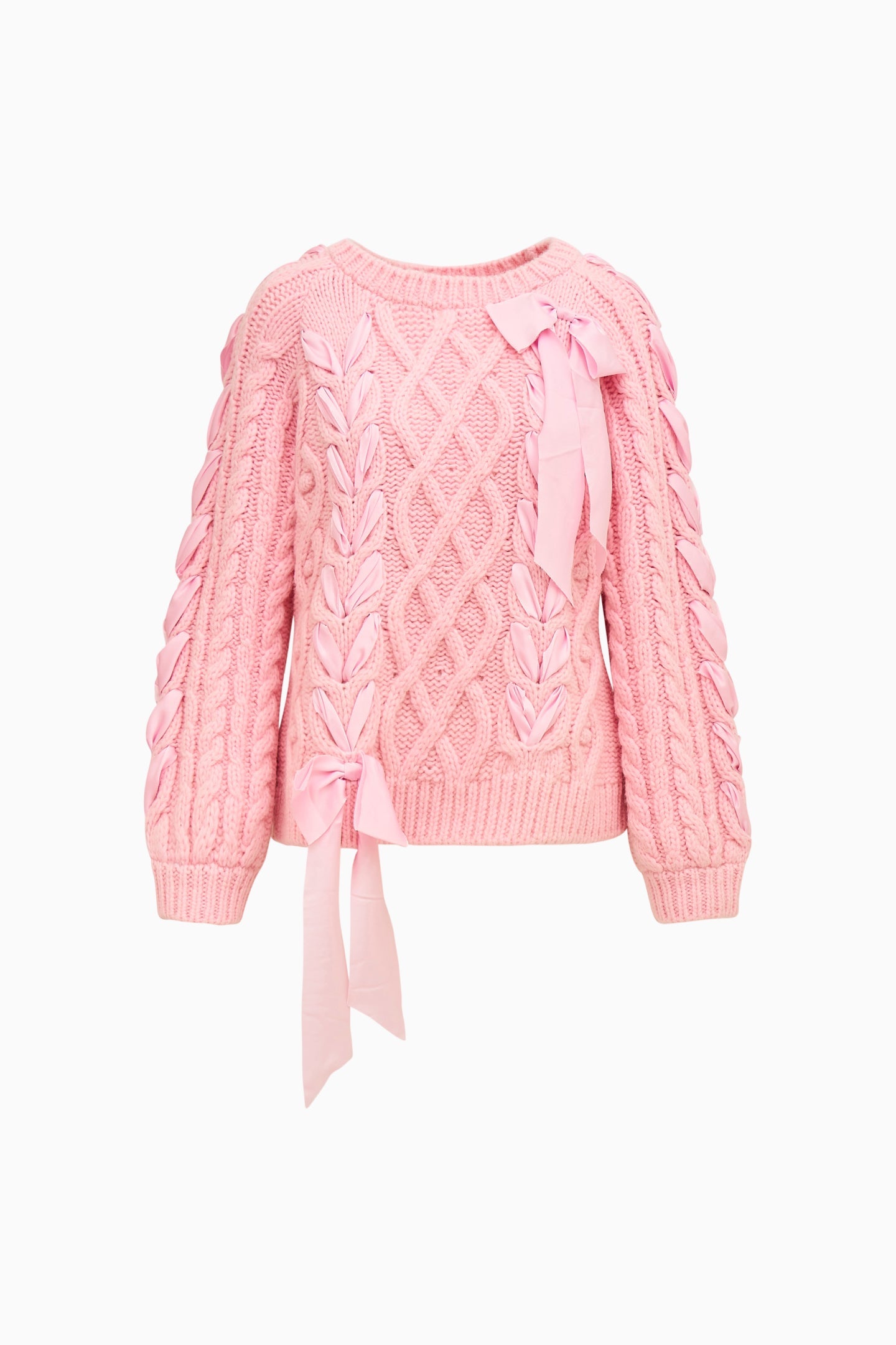 Tween Doria Alpaca-Blend Ribbon Pullover