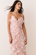 Ellietta Tartan Ruffle Maxi Dress