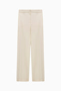 Enly Wool-Blend Wide Leg Pant - CREAM