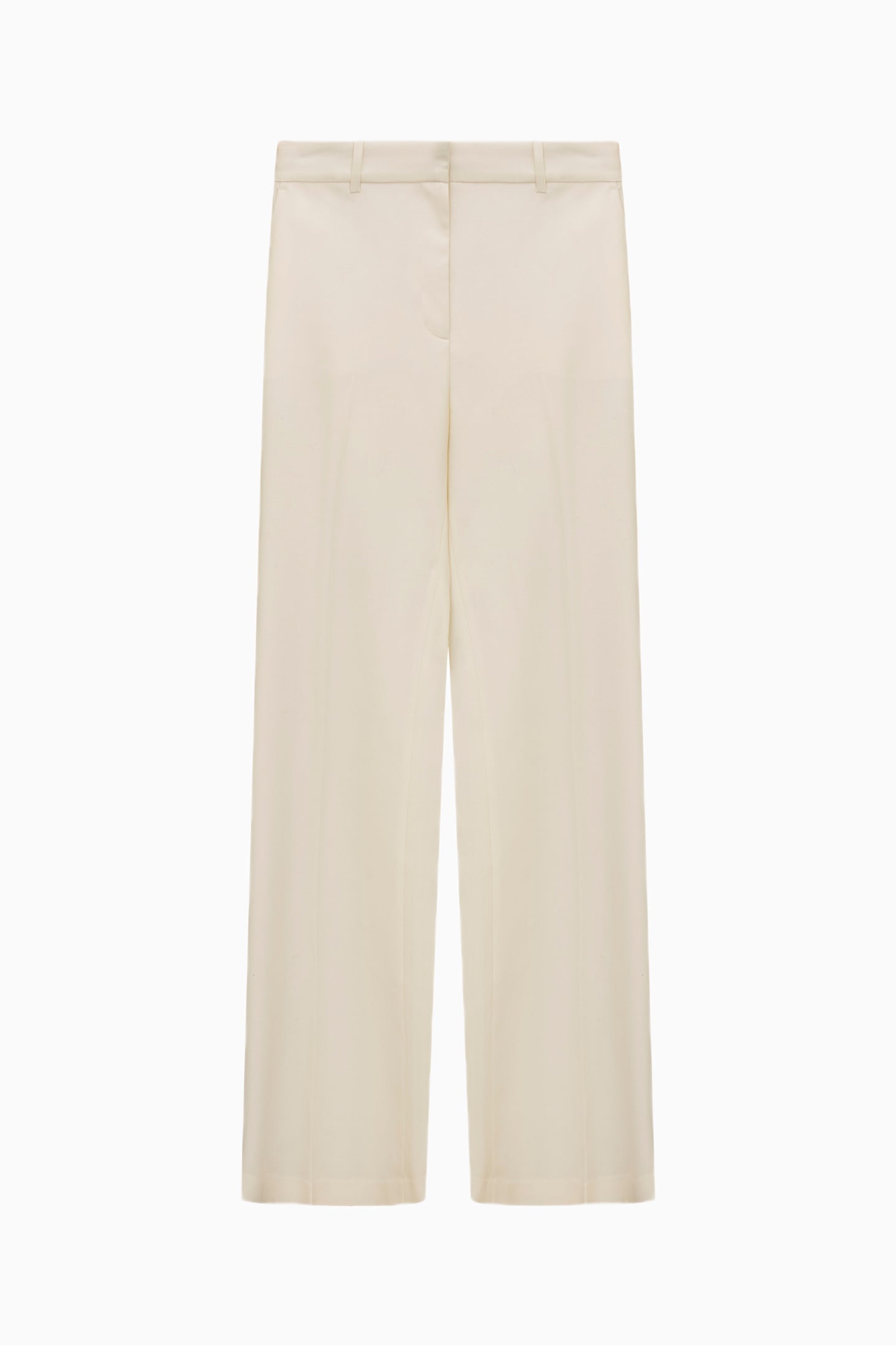 Enly Wool-Blend Wide Leg Pant - CREAM