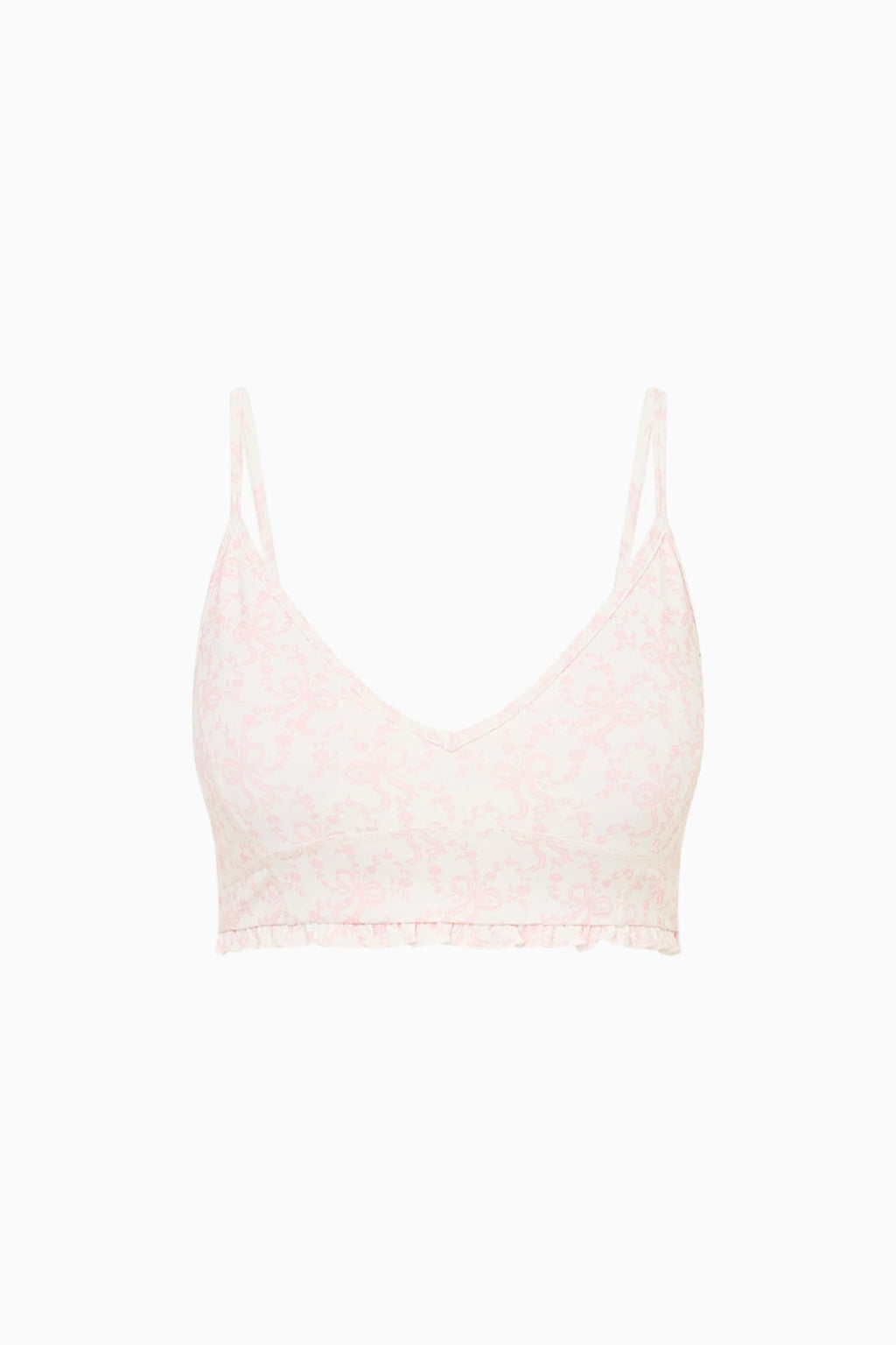 Erza Bow Print Active Bra