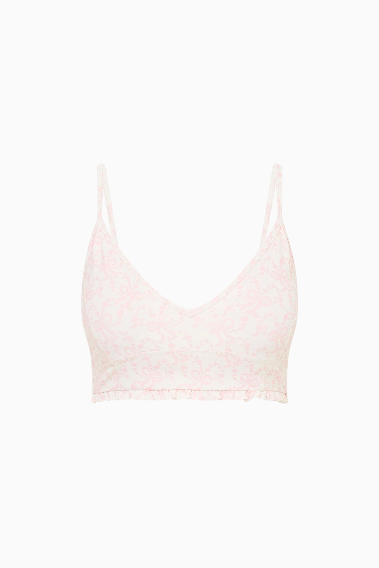 Erza Bow Print Active Bra