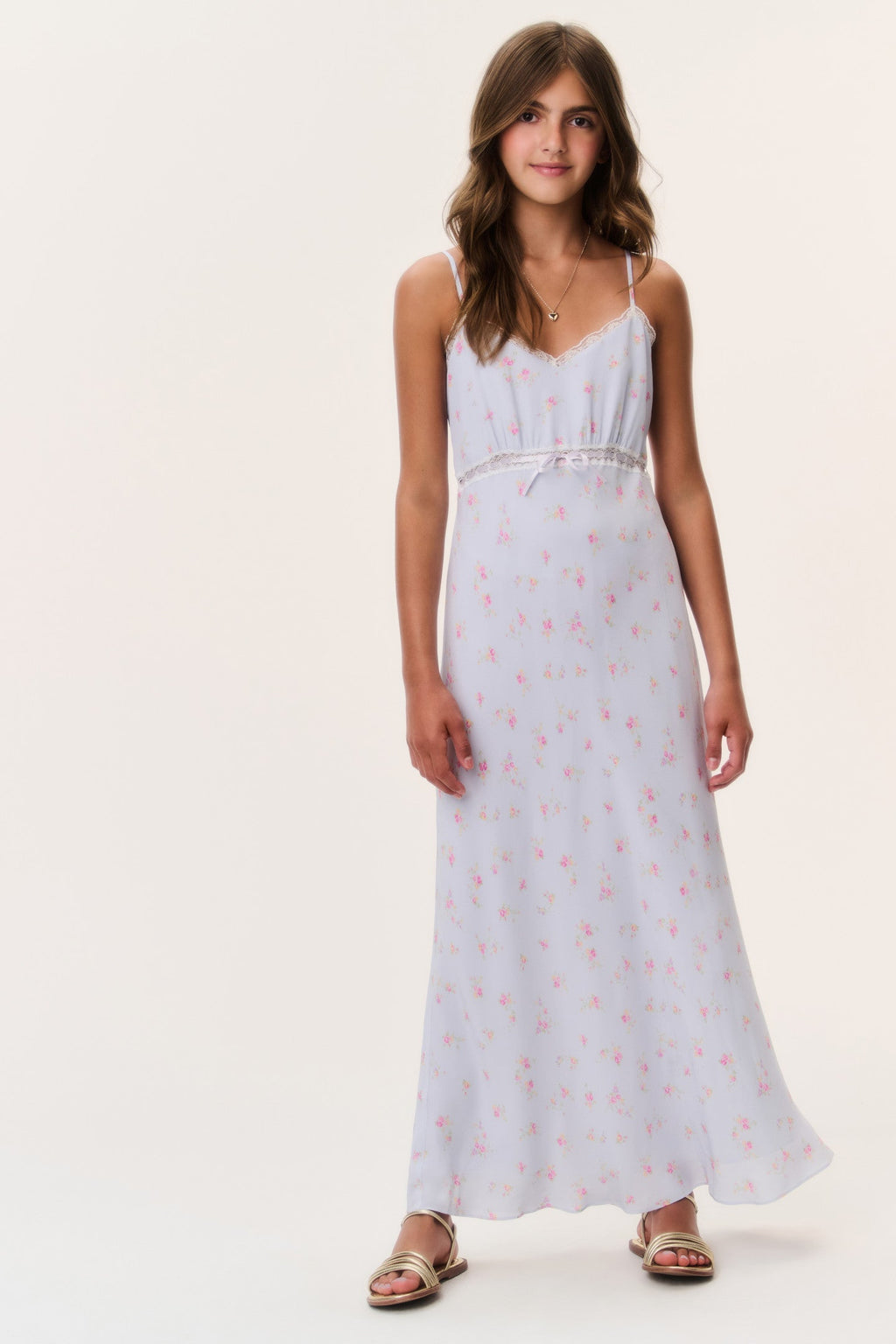 Tween Floral Crepe Esmaril Dress
