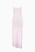 Evalette Floral Fringe Maxi Dress